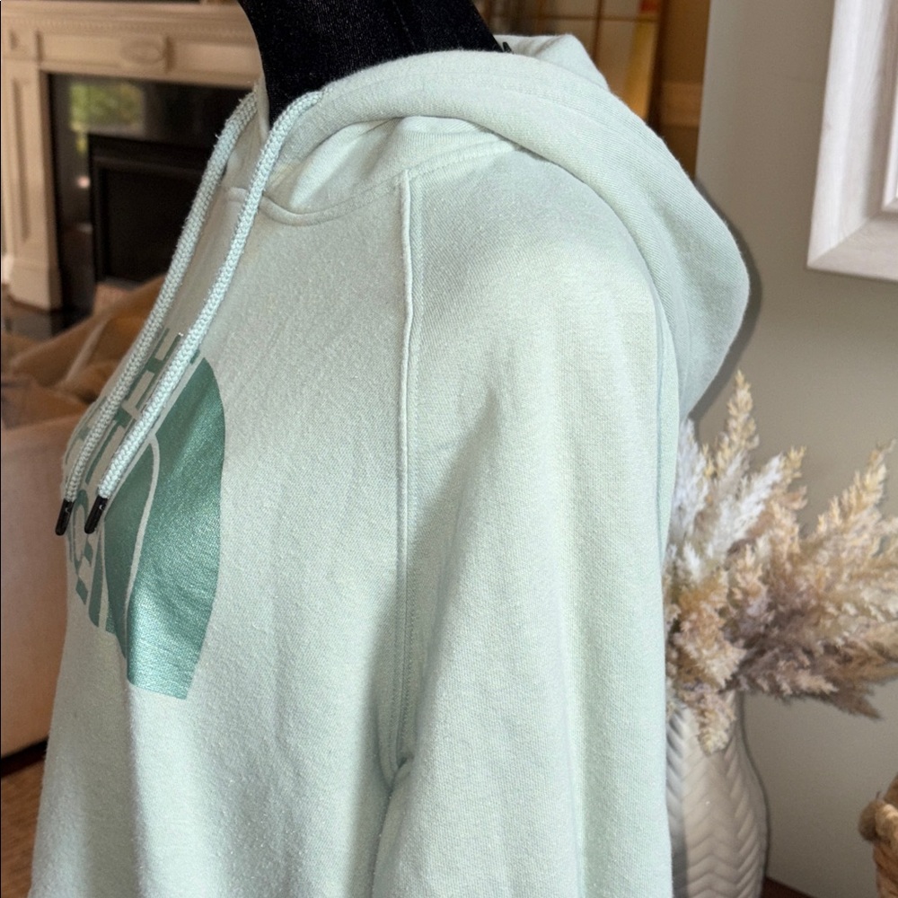 Womens Light Aqua Womens Hoodie From THE North Face good condition, size medium - Picture 3 of 12
